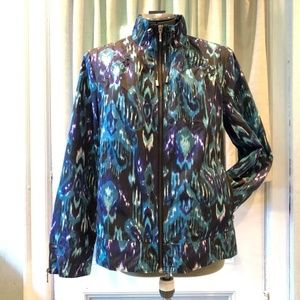 Chico's | Blue Patterned Jacket